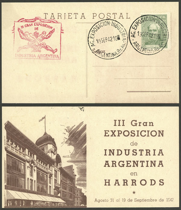Lot 1005 - Argentina postal history - Guillermo Jalil - Philatino Auction # 2405 ARGENTINA: Lot 1005 - Argentina postal history - Guillermo Jalil - Philatino Auction # 2405 ARGENTINA: