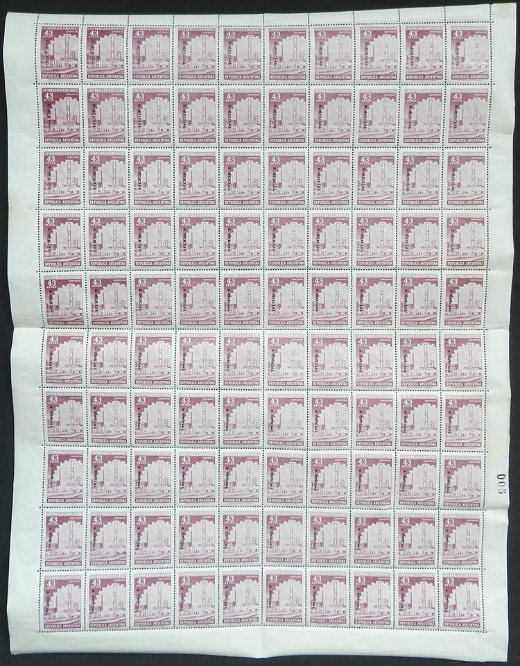 Lot 929 - Argentina official stamps - Guillermo Jalil - Philatino Auction # 2405 ARGENTINA: Lot 929 - Argentina official stamps - Guillermo Jalil - Philatino Auction # 2405 ARGENTINA: