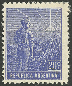 Lot 214 - Argentina general issues -  Guillermo Jalil - Philatino Auction # 2405 ARGENTINA: