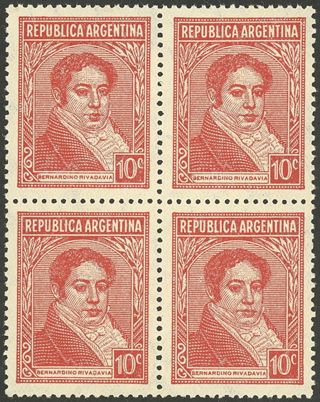 Lot 341 - Argentina general issues -  Guillermo Jalil - Philatino Auction # 2405 ARGENTINA: