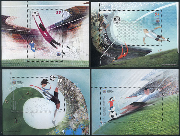 Lot 871 - Argentina souvenir sheets - Guillermo Jalil - Philatino Auction # 2405 ARGENTINA: Lot 871 - Argentina souvenir sheets - Guillermo Jalil - Philatino Auction # 2405 ARGENTINA: