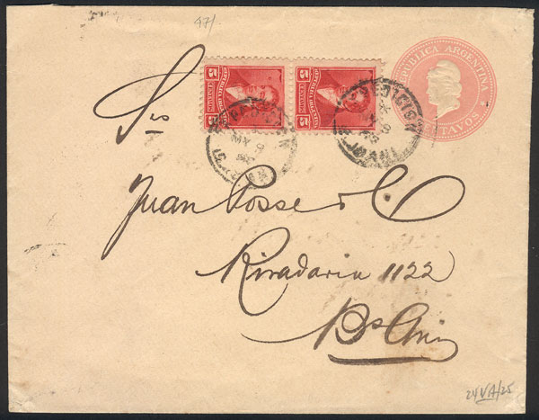 Lot 973 - Argentina postal history -  Guillermo Jalil - Philatino Auction # 2405 ARGENTINA: