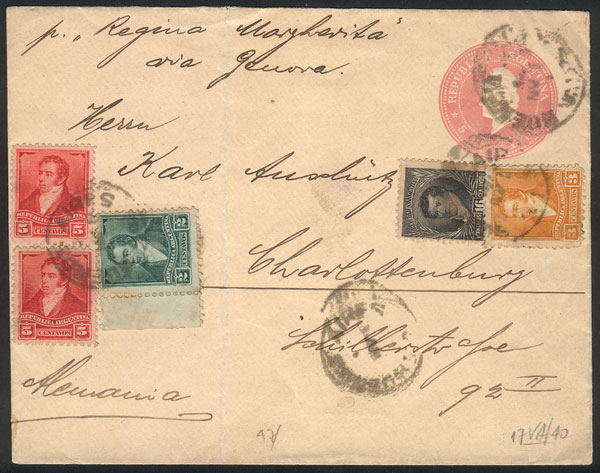 Lot 975 - Argentina postal history -  Guillermo Jalil - Philatino Auction # 2405 ARGENTINA: