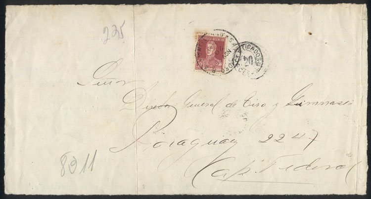 Lot 998 - Argentina postal history -  Guillermo Jalil - Philatino Auction # 2405 ARGENTINA:
