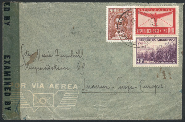 Lot 1010 - Argentina postal history - Guillermo Jalil - Philatino Auction # 2405 ARGENTINA: Lot 1010 - Argentina postal history - Guillermo Jalil - Philatino Auction # 2405 ARGENTINA: