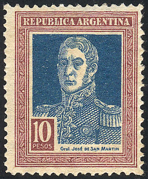 Lot 251 - Argentina general issues -  Guillermo Jalil - Philatino Auction # 2405 ARGENTINA: