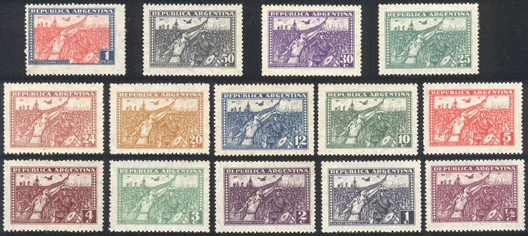 Lot 272 - Argentina general issues -  Guillermo Jalil - Philatino Auction # 2405 ARGENTINA: