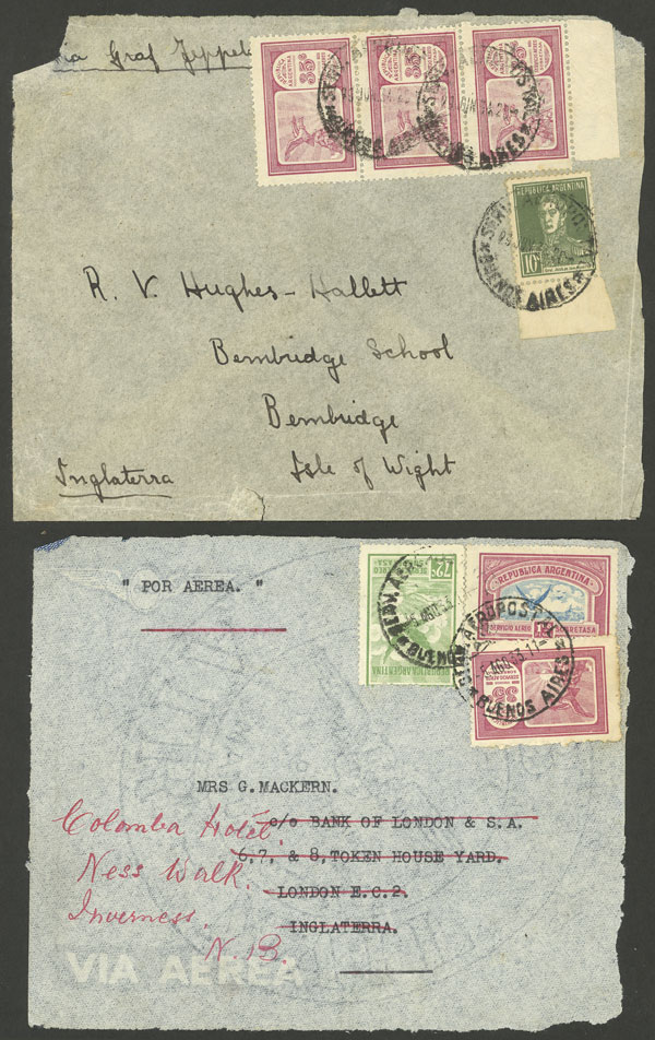 Lot 994 - Argentina postal history -  Guillermo Jalil - Philatino Auction # 2405 ARGENTINA: