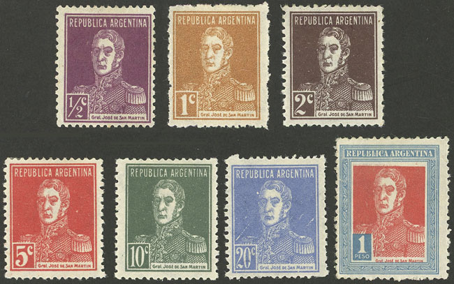 Lot 263 - Argentina general issues -  Guillermo Jalil - Philatino Auction # 2405 ARGENTINA: