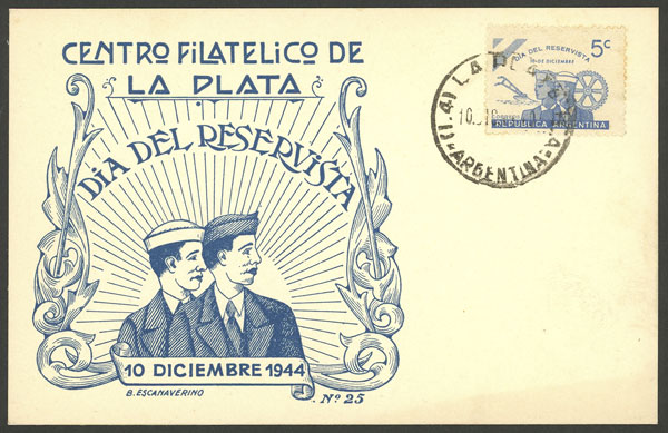 Lot 428 - Argentina general issues -  Guillermo Jalil - Philatino Auction # 2405 ARGENTINA: