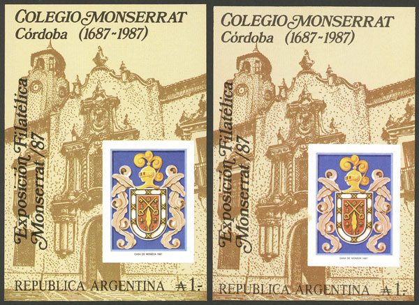 Lot 854 - Argentina souvenir sheets - Guillermo Jalil - Philatino Auction # 2405 ARGENTINA: Lot 854 - Argentina souvenir sheets - Guillermo Jalil - Philatino Auction # 2405 ARGENTINA: