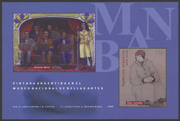 Lot 860 - Argentina souvenir sheets - Guillermo Jalil - Philatino Auction # 2405 ARGENTINA: Lot 860 - Argentina souvenir sheets - Guillermo Jalil - Philatino Auction # 2405 ARGENTINA: