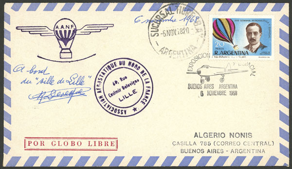 Lot 1036 - Argentina postal history -  Guillermo Jalil - Philatino Auction # 2405 ARGENTINA: