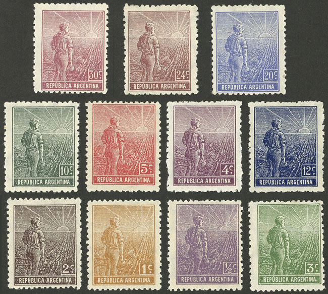 Lot 205 - Argentina general issues -  Guillermo Jalil - Philatino Auction # 2405 ARGENTINA: