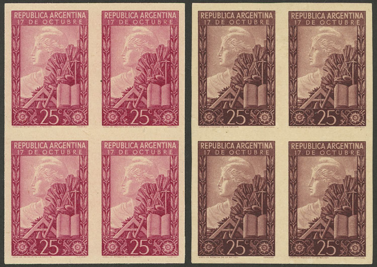 Lot 449 - Argentina general issues -  Guillermo Jalil - Philatino Auction # 2405 ARGENTINA: