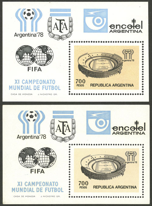 Lot 841 - Argentina souvenir sheets -  Guillermo Jalil - Philatino Auction # 2405 ARGENTINA: