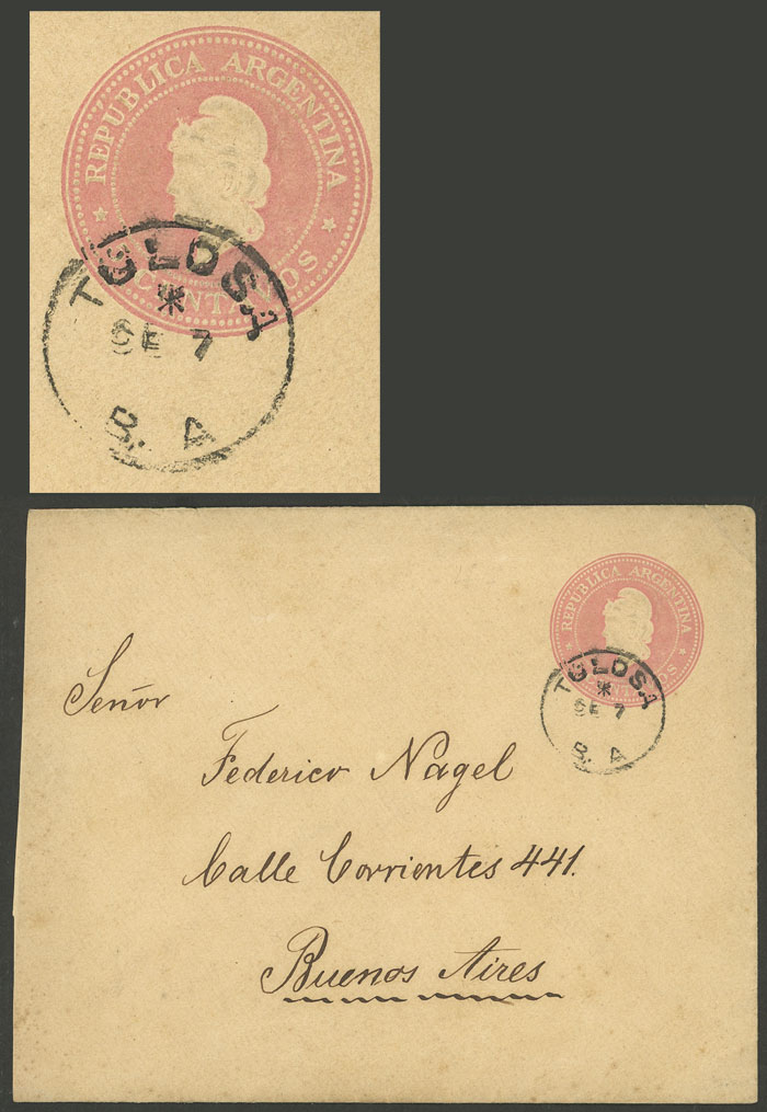 Lot 974 - Argentina postal history -  Guillermo Jalil - Philatino Auction # 2405 ARGENTINA: