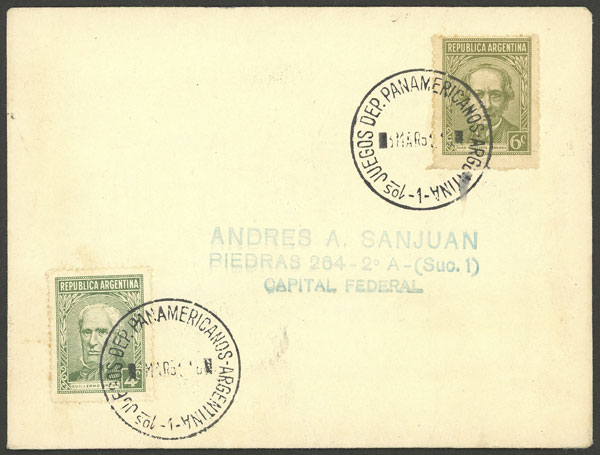 Lot 1014 - Argentina postal history - Guillermo Jalil - Philatino Auction # 2405 ARGENTINA: Lot 1014 - Argentina postal history - Guillermo Jalil - Philatino Auction # 2405 ARGENTINA: