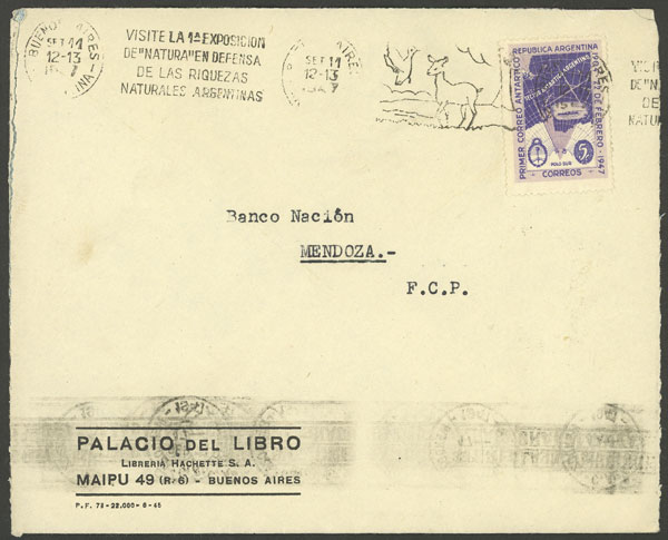 Lot 1011 - Argentina postal history - Guillermo Jalil - Philatino Auction # 2405 ARGENTINA: Lot 1011 - Argentina postal history - Guillermo Jalil - Philatino Auction # 2405 ARGENTINA: