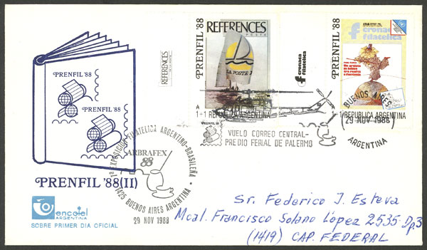 Lot 1056 - Argentina postal history -  Guillermo Jalil - Philatino Auction # 2405 ARGENTINA: