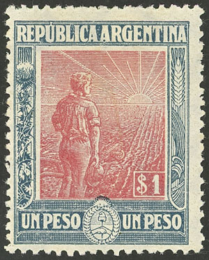 Lot 209 - Argentina general issues -  Guillermo Jalil - Philatino Auction # 2405 ARGENTINA: