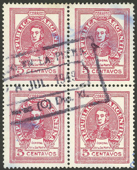 Lot 393 - Argentina general issues -  Guillermo Jalil - Philatino Auction # 2405 ARGENTINA: