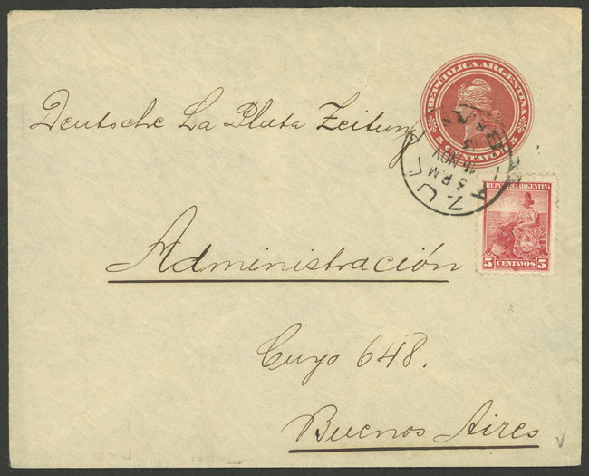 Lot 979 - Argentina postal history -  Guillermo Jalil - Philatino Auction # 2405 ARGENTINA: