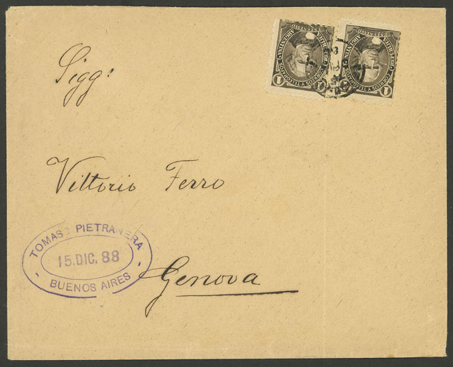 Lot 965 - Argentina postal history -  Guillermo Jalil - Philatino Auction # 2405 ARGENTINA: