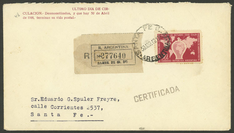Lot 440 - Argentina general issues -  Guillermo Jalil - Philatino Auction # 2405 ARGENTINA:
