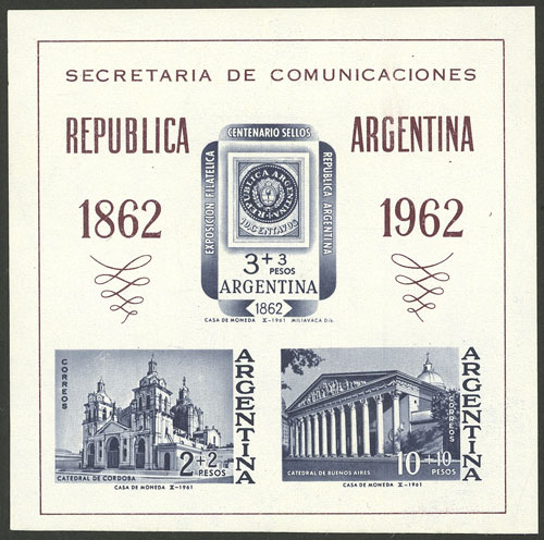 Lot 833 - Argentina souvenir sheets -  Guillermo Jalil - Philatino Auction # 2405 ARGENTINA: