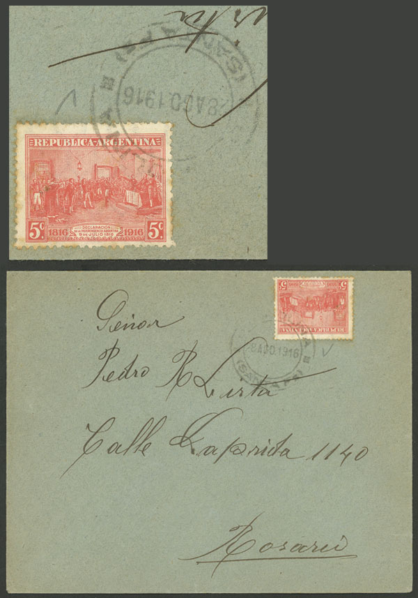 Lot 986 - Argentina postal history -  Guillermo Jalil - Philatino Auction # 2405 ARGENTINA: