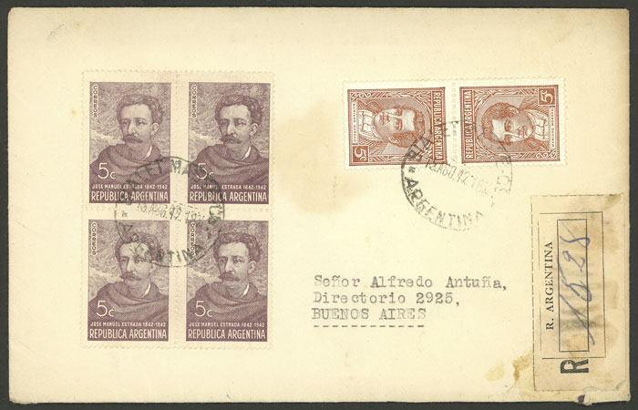 Lot 1004 - Argentina postal history - Guillermo Jalil - Philatino Auction # 2405 ARGENTINA: Lot 1004 - Argentina postal history - Guillermo Jalil - Philatino Auction # 2405 ARGENTINA: