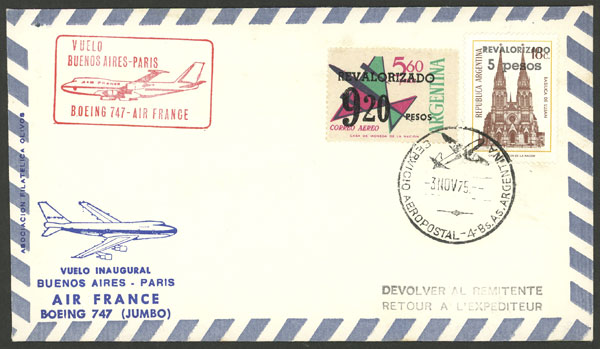 Lot 1045 - Argentina postal history -  Guillermo Jalil - Philatino Auction # 2405 ARGENTINA: