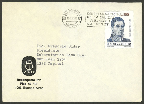 Lot 718 - Argentina general issues -  Guillermo Jalil - Philatino Auction # 2405 ARGENTINA: