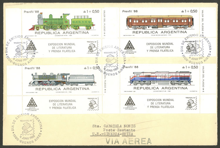 Lot 728 - Argentina general issues - Guillermo Jalil - Philatino Auction # 2405 ARGENTINA: Lot 728 - Argentina general issues - Guillermo Jalil - Philatino Auction # 2405 ARGENTINA: