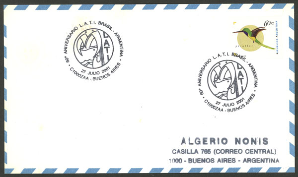 Lot 953 - Argentina postal history -  Guillermo Jalil - Philatino Auction # 2405 ARGENTINA: