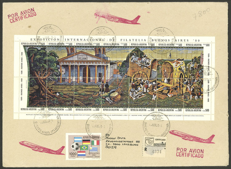 Lot 847 - Argentina souvenir sheets -  Guillermo Jalil - Philatino Auction # 2405 ARGENTINA:
