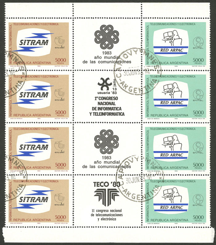 Lot 716 - Argentina general issues -  Guillermo Jalil - Philatino Auction # 2405 ARGENTINA: