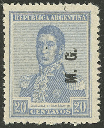 Lot 893 - Argentina official stamps - Guillermo Jalil - Philatino Auction # 2405 ARGENTINA: Lot 893 - Argentina official stamps - Guillermo Jalil - Philatino Auction # 2405 ARGENTINA: