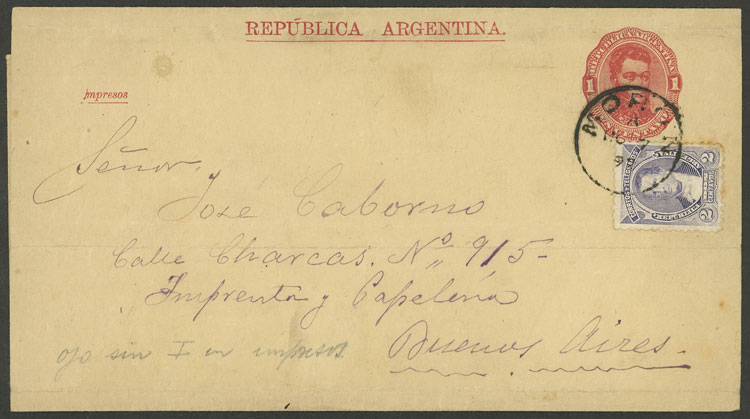 Lot 969 - Argentina postal history -  Guillermo Jalil - Philatino Auction # 2405 ARGENTINA: