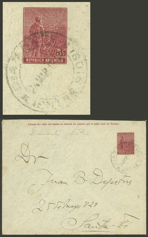 Lot 985 - Argentina postal history -  Guillermo Jalil - Philatino Auction # 2405 ARGENTINA: