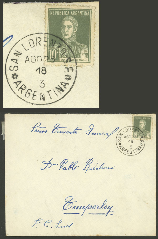 Lot 996 - Argentina postal history -  Guillermo Jalil - Philatino Auction # 2405 ARGENTINA: