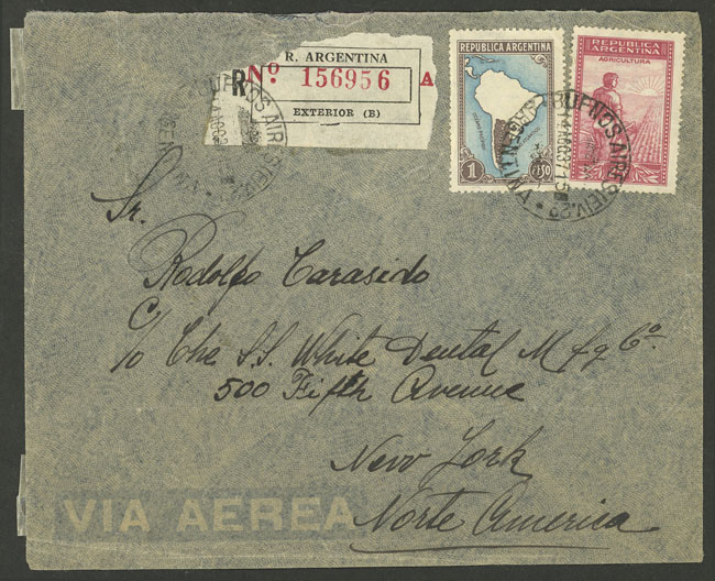 Lot 1000 - Argentina postal history -  Guillermo Jalil - Philatino Auction # 2405 ARGENTINA: