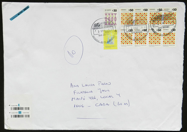 Lot 956 - Argentina postal history -  Guillermo Jalil - Philatino Auction # 2405 ARGENTINA: