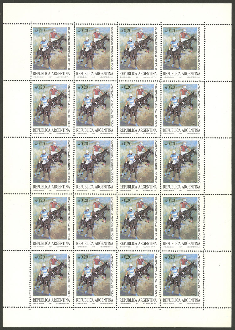 Lot 723 - Argentina general issues -  Guillermo Jalil - Philatino Auction # 2405 ARGENTINA: