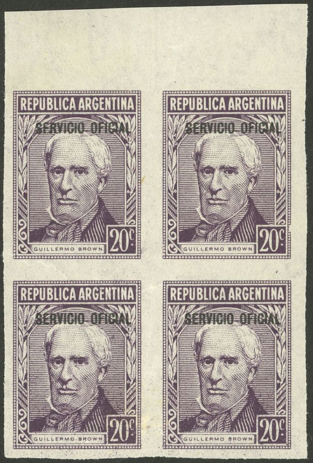 Lot 925 - Argentina official stamps - Guillermo Jalil - Philatino Auction # 2405 ARGENTINA: Lot 925 - Argentina official stamps - Guillermo Jalil - Philatino Auction # 2405 ARGENTINA: