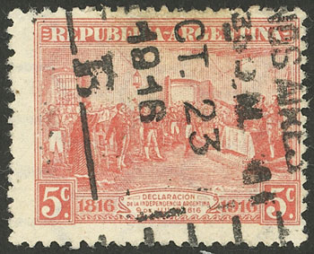 Lot 217 - Argentina general issues -  Guillermo Jalil - Philatino Auction # 2405 ARGENTINA: