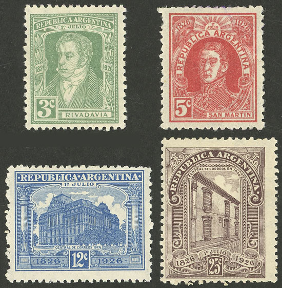 Lot 257 - Argentina general issues -  Guillermo Jalil - Philatino Auction # 2405 ARGENTINA: