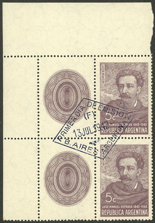 Lot 380 - Argentina general issues -  Guillermo Jalil - Philatino Auction # 2405 ARGENTINA: