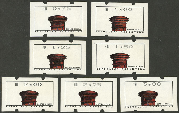 Lot 937 - Argentina variable value stamps - Guillermo Jalil - Philatino Auction # 2405 ARGENTINA: Lot 937 - Argentina variable value stamps - Guillermo Jalil - Philatino Auction # 2405 ARGENTINA: